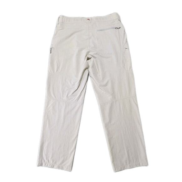 Simms Fishing Pants XL Beige Quick Dry Nylon Spandex Outdoor Hiking Travel - Picture 2 of 16